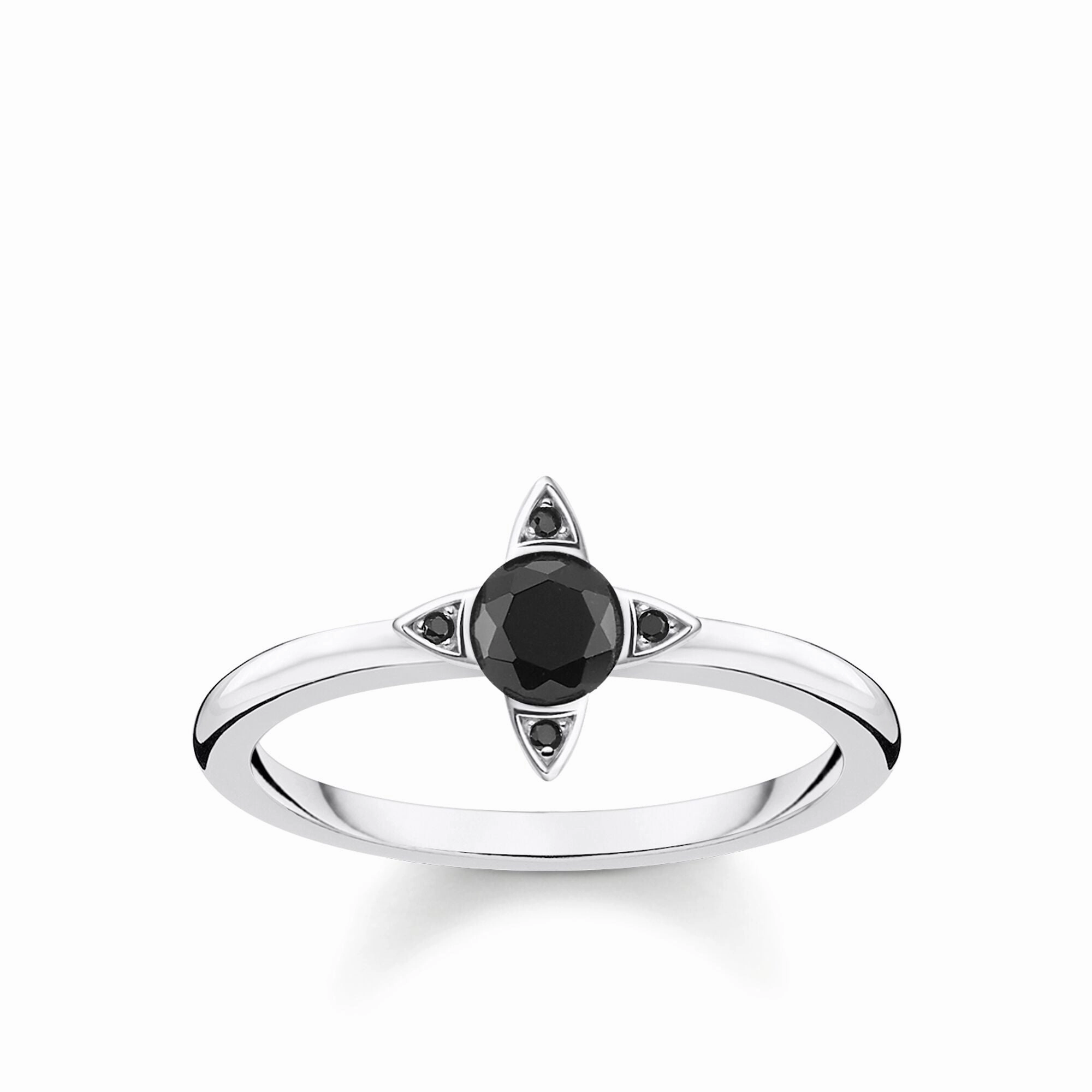 Thomas Sabo Glam & Soul Sterling Silver Black Zirconia Ring