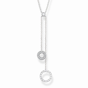 Thomas Sabo Glam & Soul Sterling Silver CZ Together Forever Drop Necklace