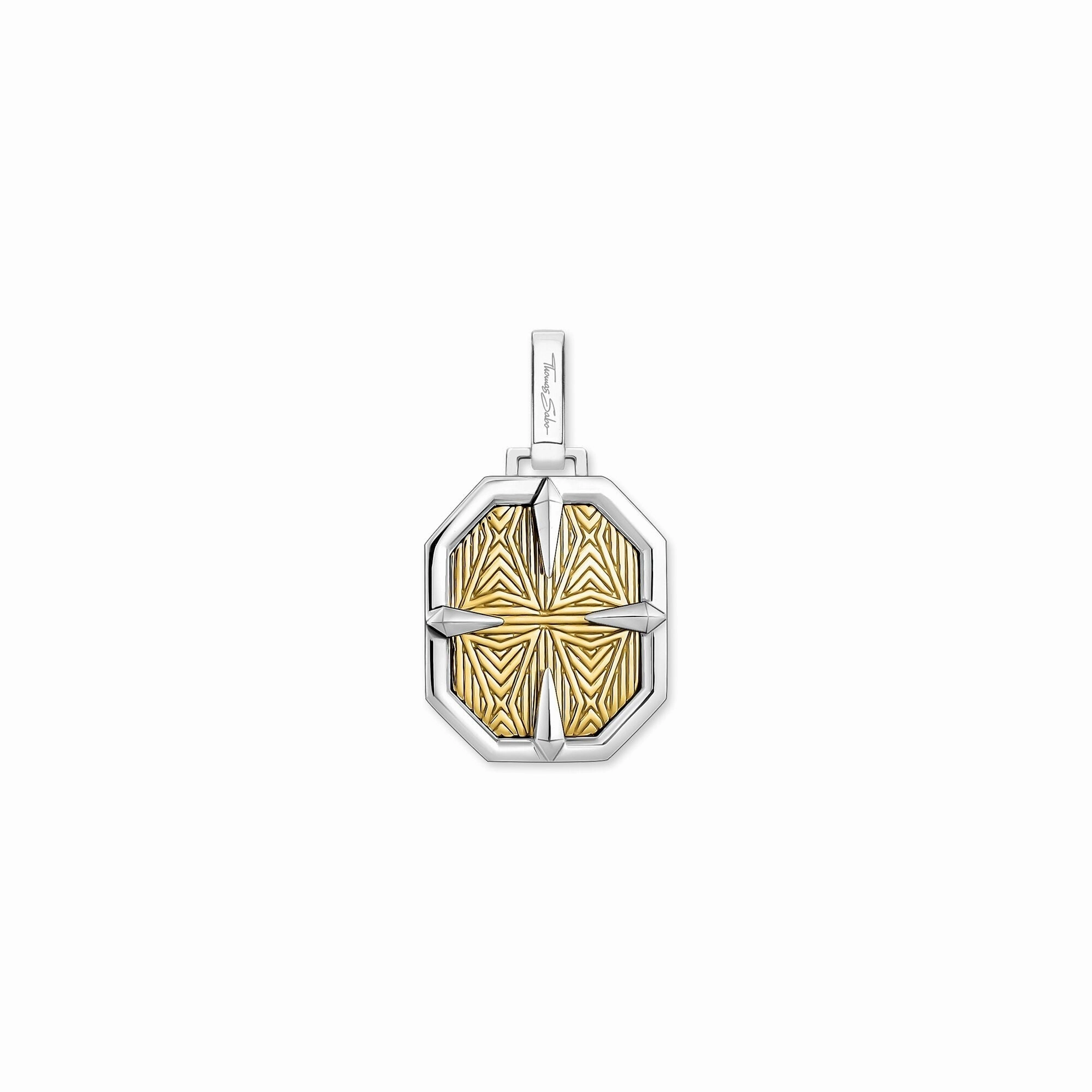 Thomas Sabo Glam & Soul Sterling Silver Gold Compass Pendant