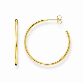 Thomas Sabo Glam & Soul Yellow Gold Vermeil Medium Hoop Earrings