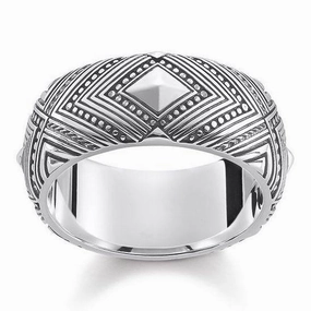Thomas Sabo Glam And Soul Sterling Silver Africa Ornaments Ring