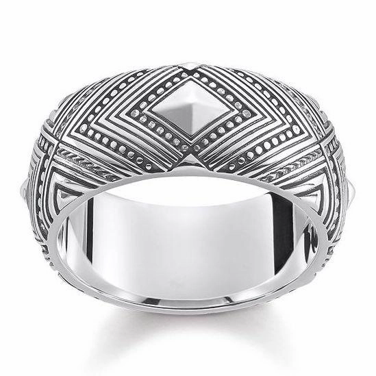 Thomas Sabo Glam And Soul Sterling Silver Africa Ornaments Ring