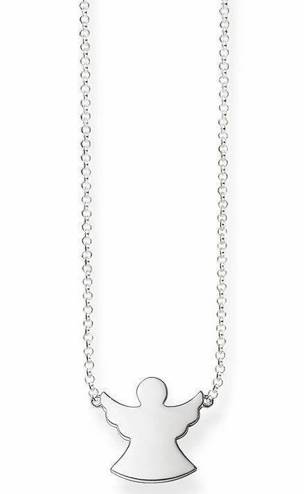 Thomas Sabo Glam And Soul Sterling Silver Angel Necklace D