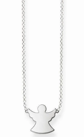 Thomas Sabo Glam And Soul Sterling Silver Angel Necklace D