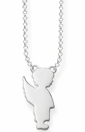 Thomas Sabo Glam And Soul Sterling Silver Boy Angel Necklace D