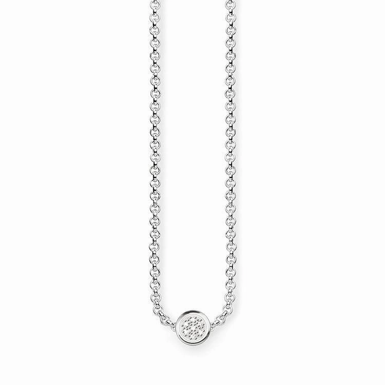 Thomas Sabo Glam And Soul Sterling Silver Diamond Sparkling Circles Necklace