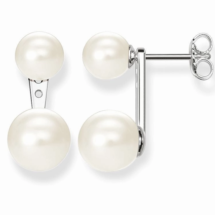 Thomas Sabo Glam And Soul Sterling Silver Freshwater Pearl Stud Earrings