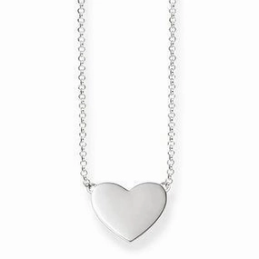 Thomas Sabo Glam And Soul Sterling Silver Heart Necklace D
