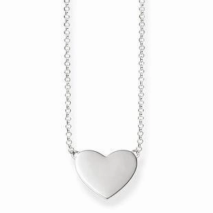 Thomas Sabo Glam And Soul Sterling Silver Heart Necklace D
