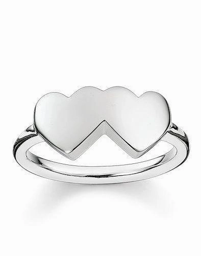 Thomas Sabo Glam And Soul Sterling Silver Hearts Ring D