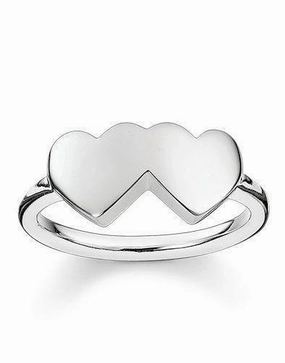 Thomas Sabo Glam And Soul Sterling Silver Hearts Ring D