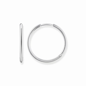 Thomas Sabo Glam And Soul Sterling Silver Large Hoop Earrings