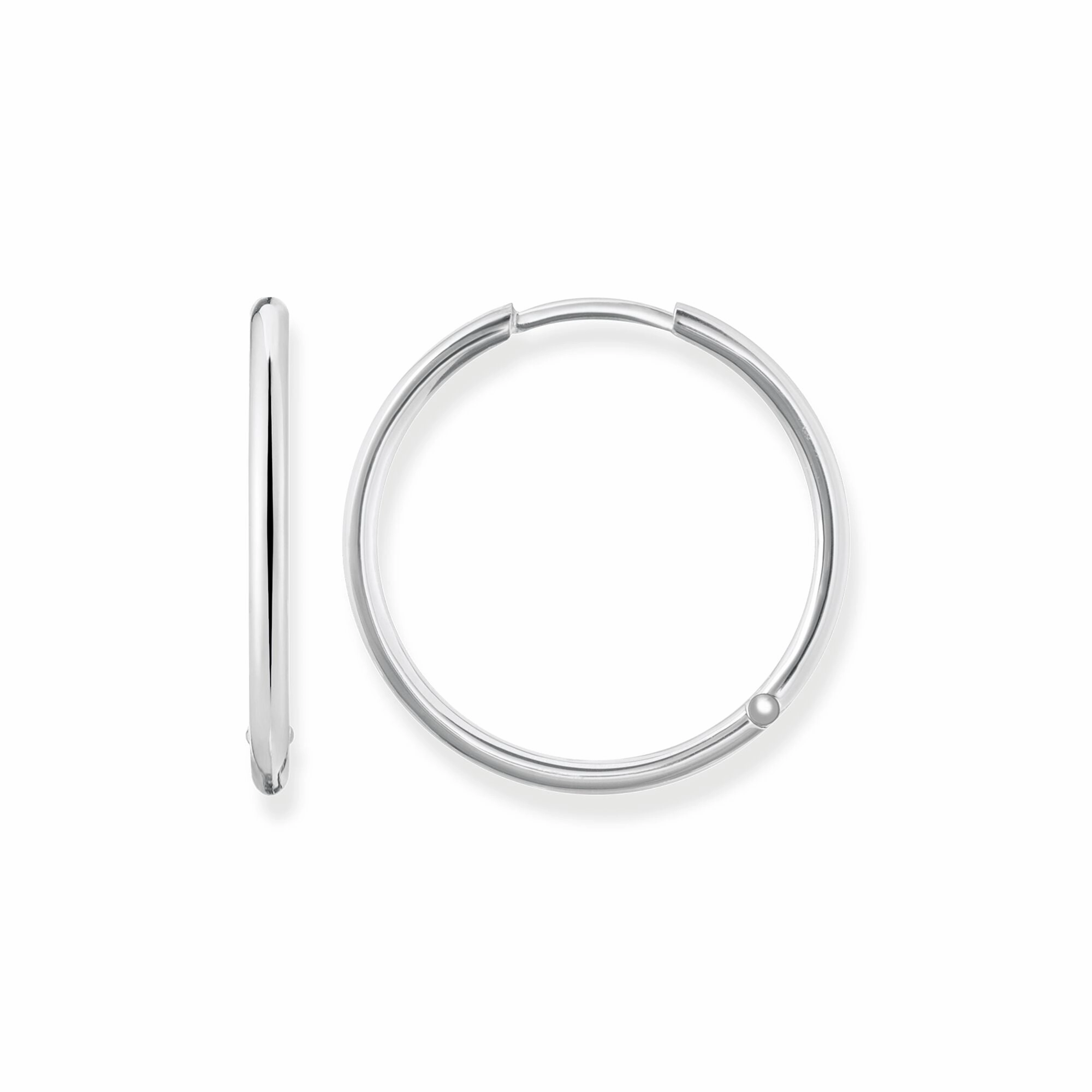 Thomas Sabo Glam And Soul Sterling Silver Large Hoop Earrings