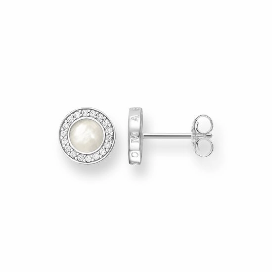 Thomas Sabo Glam And Soul Sterling Silver Mother of Pearl Zirconia Stud Earrings
