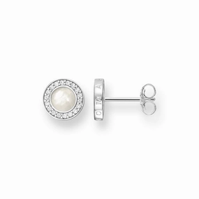 Thomas Sabo Glam And Soul Sterling Silver Mother of Pearl Zirconia Stud Earrings