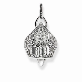 Thomas Sabo Glam And Soul Sterling Silver Paisley Design Little Bell Pendant D