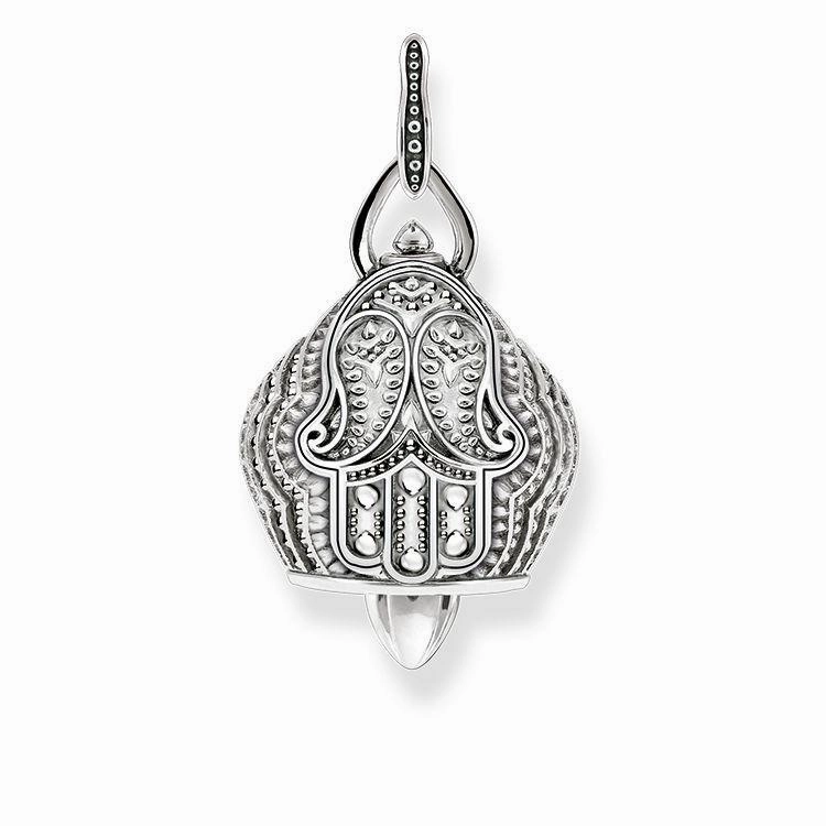 Thomas Sabo Glam And Soul Sterling Silver Paisley Design Little Bell Pendant D