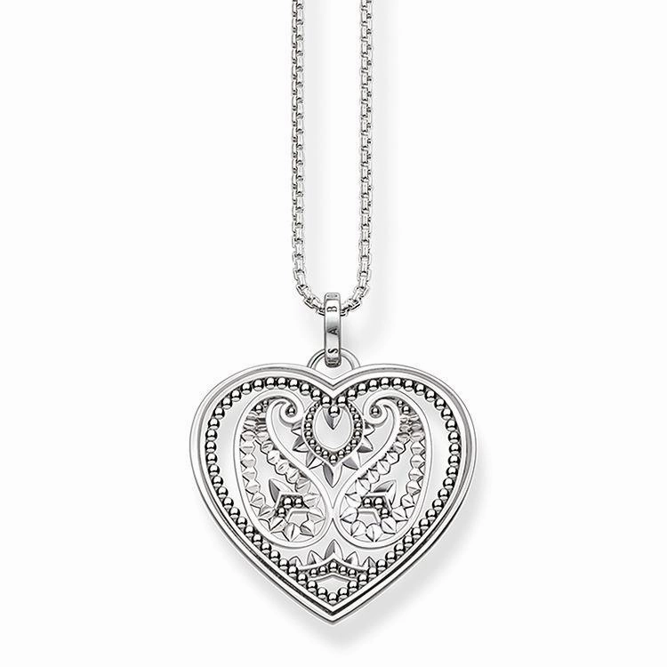 Thomas Sabo Glam And Soul Sterling Silver Paisley Design Pendant D