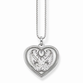 Thomas Sabo Glam And Soul Sterling Silver Paisley Design Pendant D