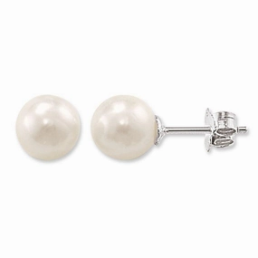Thomas Sabo Glam And Soul Sterling Silver Pearl Large Stud Earrings