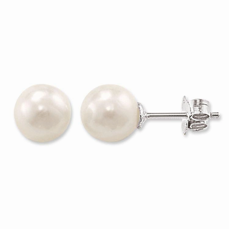 Thomas Sabo Glam And Soul Sterling Silver Pearl Large Stud Earrings