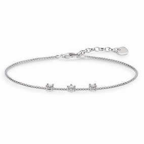 Thomas Sabo Glam And Soul Sterling Silver White Zirconia Bracelet D