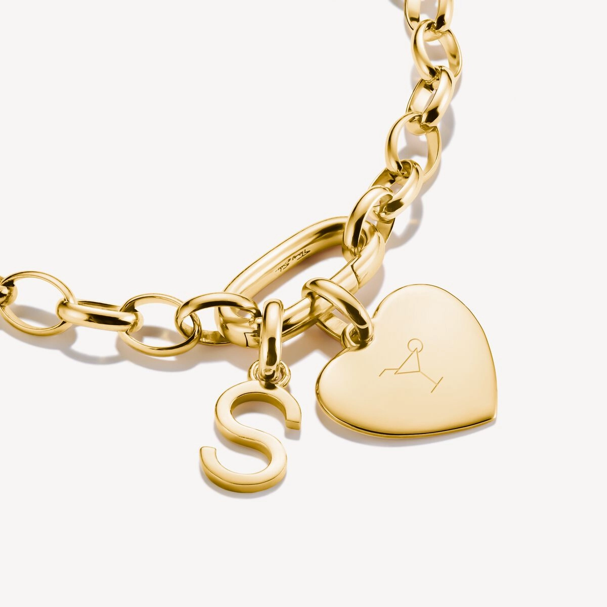 Thomas Sabo Gold Plated Heart Connect Charm