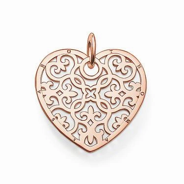 Thomas Sabo Karma Bead Rose Gold Heart Pendant D