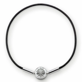 Thomas Sabo Karma Bead Sterling Silver Black Bracelet 18cm