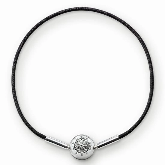 Thomas Sabo Karma Bead Sterling Silver Black Bracelet 18cm