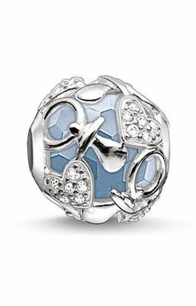 Thomas Sabo Karma Bead Sterling Silver Chalcedony Baby Boy Charm D