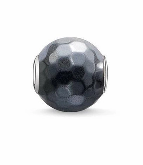 Thomas Sabo Karma Bead Sterling Silver Haematin Charm