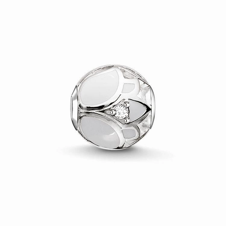 Thomas Sabo Karma Beads Enamel Lotus Blossom Charm