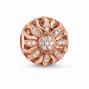 Thomas Sabo Karma Beads Rose Gold White Zirconia Sunshine Charm D