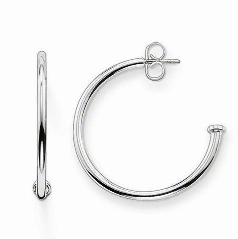 Thomas Sabo Karma Beads Sterling Silver Hoop Earrings For Beads Small