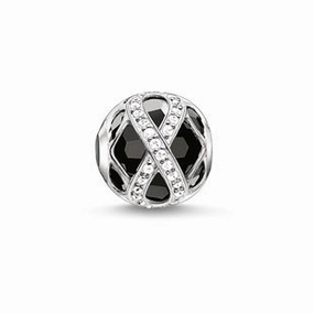 Thomas Sabo Karma Beads Sterling Silver Onyx Black Infinity Charm