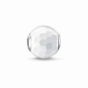 Thomas Sabo Karma Beads Sterling Silver White Agate Charm D