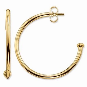 Thomas Sabo Karma Beads Yellow Gold Hinged Hoops For Beads Medium