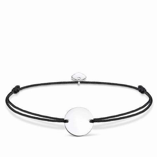 Thomas Sabo Little Secrets Sterling Silver Black Disk Bracelet D