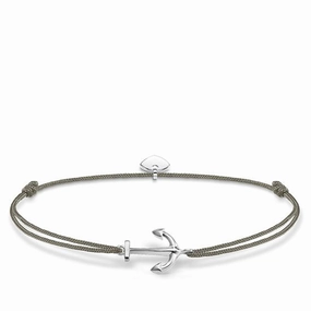 Thomas Sabo Little Secrets Sterling Silver Grey Anchor Bracelet