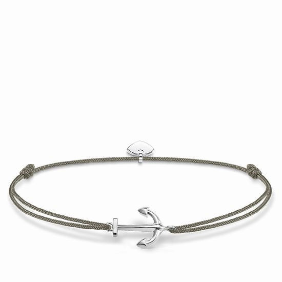 Thomas Sabo Little Secrets Sterling Silver Grey Anchor Bracelet
