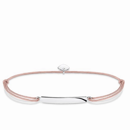 Thomas Sabo Little Secrets Sterling Silver Pink Bar Bracelet