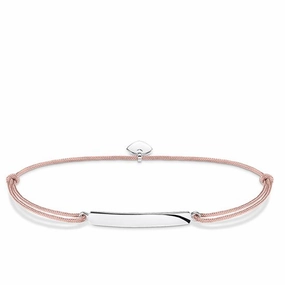 Thomas Sabo Little Secrets Sterling Silver Pink Bar Bracelet