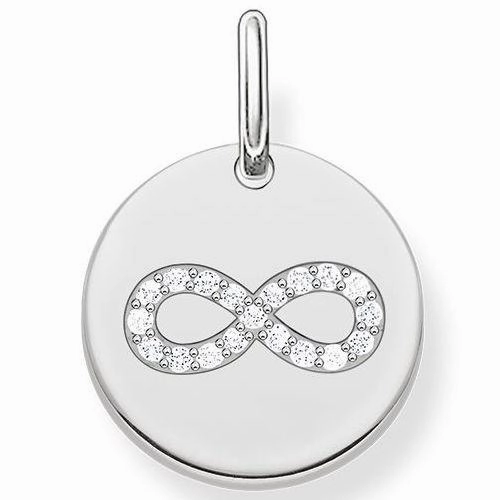 Thomas Sabo Love Bridge Infinity Disc Sterling Silver Pendant D
