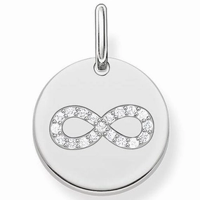 Thomas Sabo Love Bridge Infinity Disc Sterling Silver Pendant D