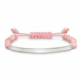 Thomas Sabo Love Bridge Sterling Silver Bamboo Coral Bracelet D