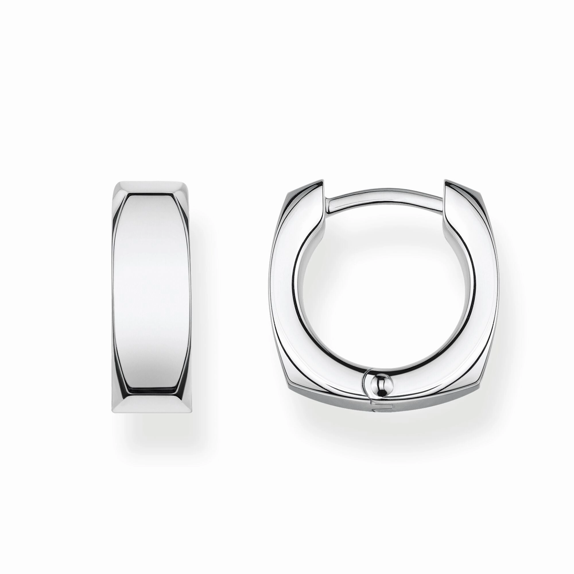 Thomas Sabo Rebel at Heart Sterling Silver Minimalist Hoop Earrings