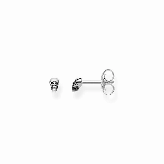 Thomas Sabo Rebel At Heart Sterling Silver Skull Stud Earrings