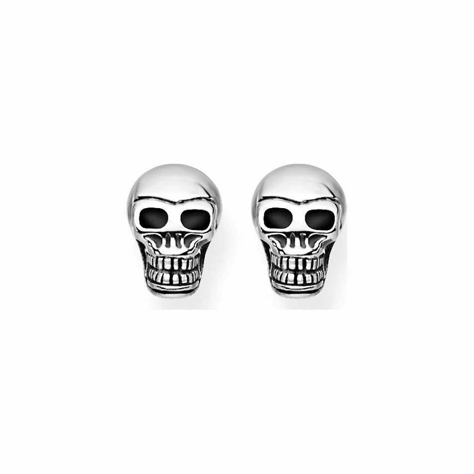 Thomas Sabo Rebel At Heart Sterling Silver Skull Stud Earrings