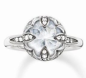 Thomas Sabo Ring Glam & Soul Purity of Lotos White Zirconia Silver D